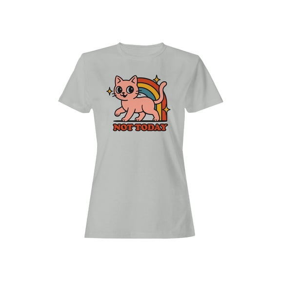 Retro Cat "Not Today" Graphic Women's T-shirt