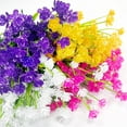 thumbnail image 3 of Corn Flower Artificial Flowers for Outdoor UV Resistant Fake Plants, Faux Plastic Flower Artificial Plants for Home Window Box Porch Indoor Cemetery Spring Summer Decor(White), 3 of 5