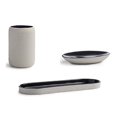 thumbnail image 1 of TurkishTowels 3-Piece Bath Accessory Set, Thebes Porcelain Tumbler, Tray, Soap Dish, 1 of 2