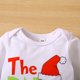 thumbnail image 3 of Conjunto unisex de bebé que robó la Navidad, mono de manga larga con estampado de letras y pantalones con tirantes, ropa navideña para las fiestas., 3 of 6