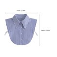 thumbnail image 2 of unbranded Cuello Falso De Multicolor Detachable Para De Camisas Y Blusas Con, 2 of 6
