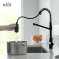 thumbnail image 2 of Kibi USA High Arc Pull Out Single Level Lead Free Brass  Kitchen Faucet with Sprayer and Magnetic Docking Matte Black Matte, 2 of 5
