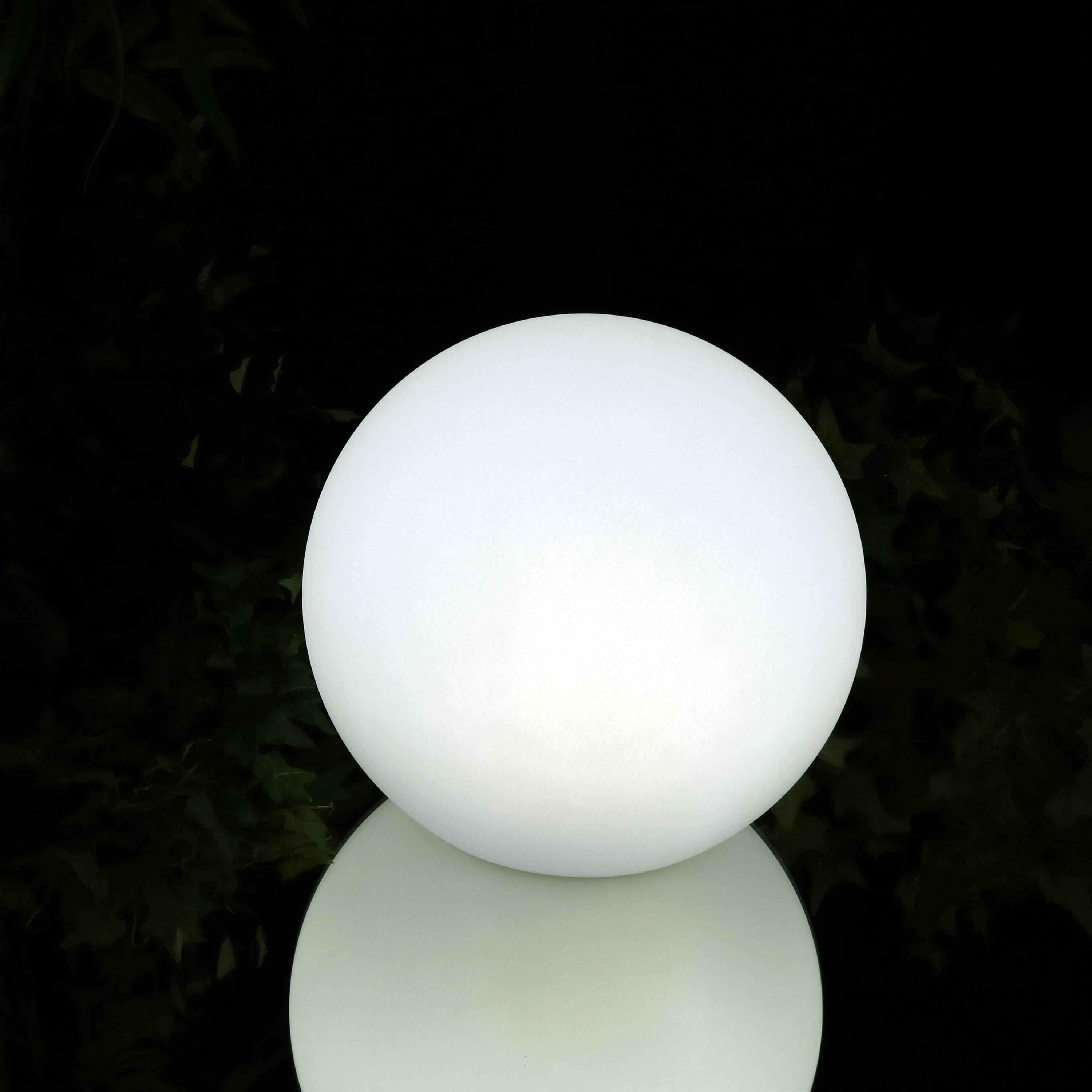 Sunnydaze Floating LED Light Ball Remote Control Rechargeable RGB 10inch