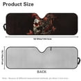 thumbnail image 5 of Uorisanigo Car Sun Shade Red Butterfly Skull Front Windshield Sunshade Anti UV Rays Sun Visor Shade Cover Decor 2007-2024 Wrangler Rubicon Sahara TJ JK JKU 2 & 4 Door, 5 of 7