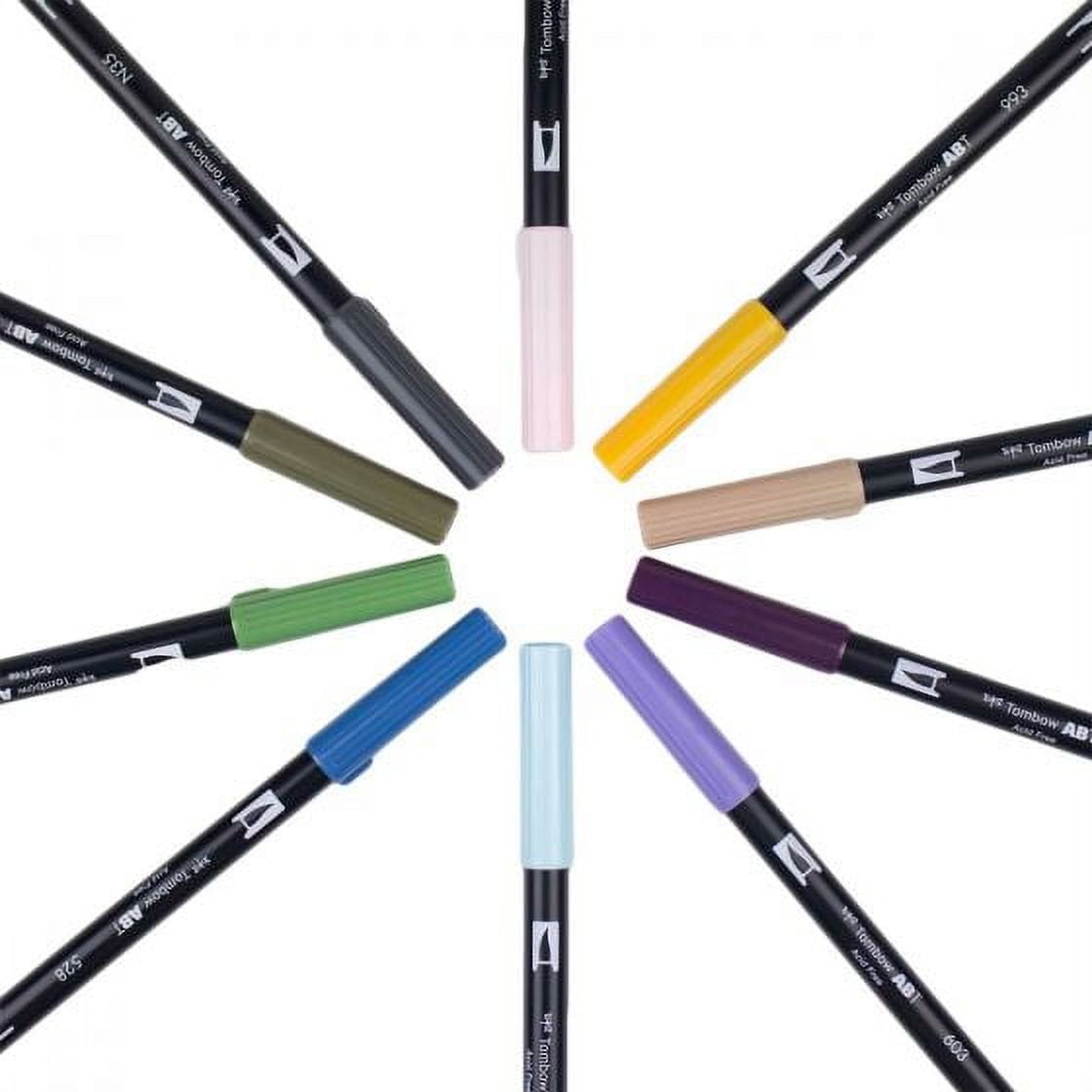 Tombow 56197 Dual Brush Pen Art Markers, Desert Flora, 10-Pack. Blendable,  Brush and Fine Tip Markers - Yahoo Shopping