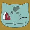 thumbnail image 2 of Junior's Pokemon Bulbasaur Wink Face  Festival Muscle Graphic Tee Gold Heather 2X Large, 2 of 4