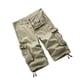 thumbnail image 5 of Minnieouse Pantalones cortos Cargo para hombre, con múltiples bolsillos, ligeros, amigables con la piel, de talla grande, informales, pantalones Caqui treinta y cuatro 2Conjunto, 5 of 6