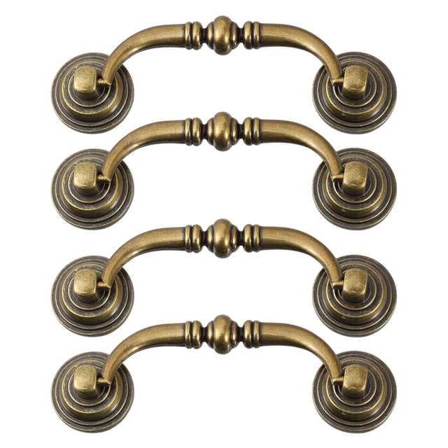 Phenofice 4Pcs Cabinet Handle Zinc Alloy Rounded Edge Knobs for Kitchen Renovation Homeowners