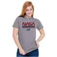 thumbnail image 3 of NASA Retro Worm Logo American Flag Men's Graphic T Shirt Tees Brisco Brands S, 3 of 4