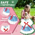 thumbnail image 4 of GASTROPOD Dog Dresses for Small Dogs Girl,Denim Solid Everyday Dress Small Dog Clothes,Hard-Wearing with Bowknot Dog Clothes for Small Dogs,L, 4 of 7