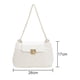 thumbnail image 2 of Bolso de mano para mujer, de diseñador, con correa de cadena de metal, color blanco:;:;, 2 of 6
