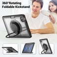 thumbnail image 7 of XYX Case for iPad Air 5th Generation/ iPad Air 4th Generation 10.9 inch with Rotating Stand, Shoulder Strap, 2in1 Shockproof Cover, Transparent, 7 of 7
