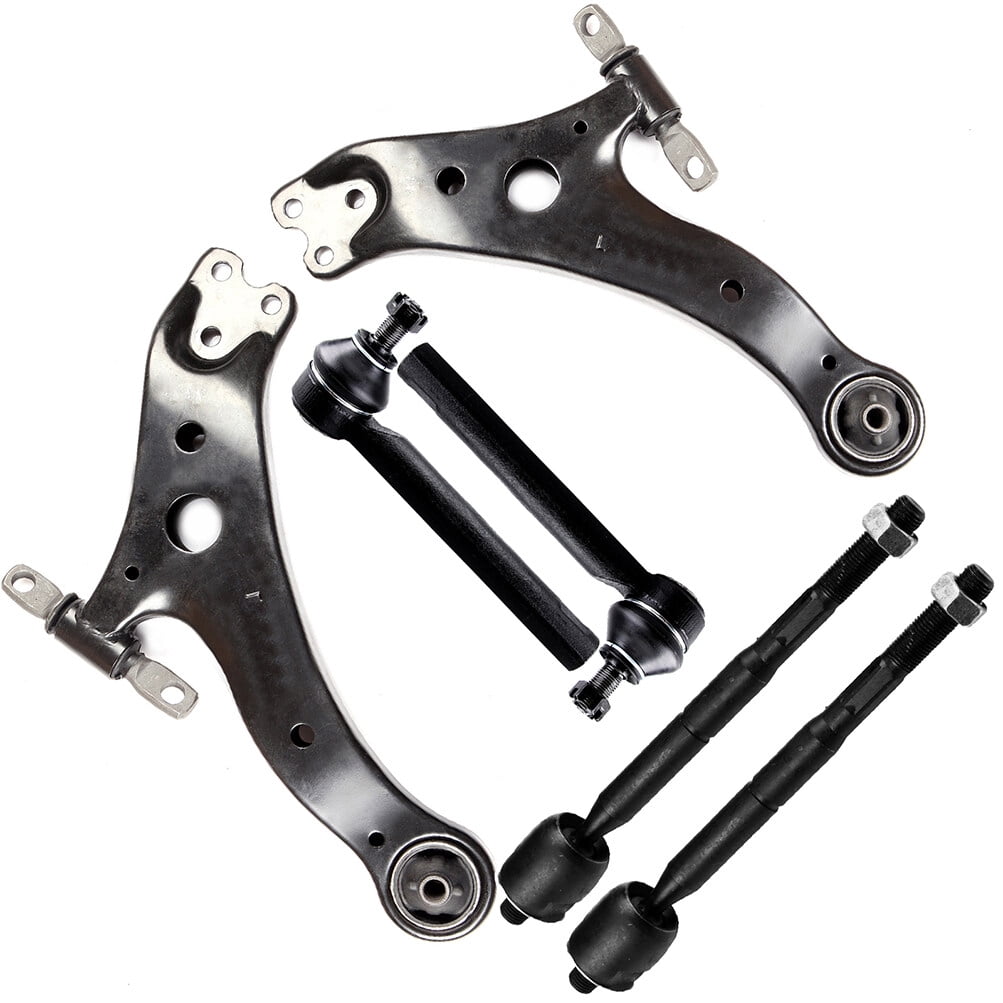 ECCPP Lower Control Arm Inner Tie Rod End Outer Tie Rod End fit for Lexus RX330 for Lexus RX350 for Toyota Highlander 6pcs