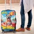 thumbnail image 4 of Hello Summer Pitbull Pool Day on Watermelon Float Travel Luggage Cover Terrier Dog Lover Suitcase Dust Protective Decor - 13008, 4 of 5