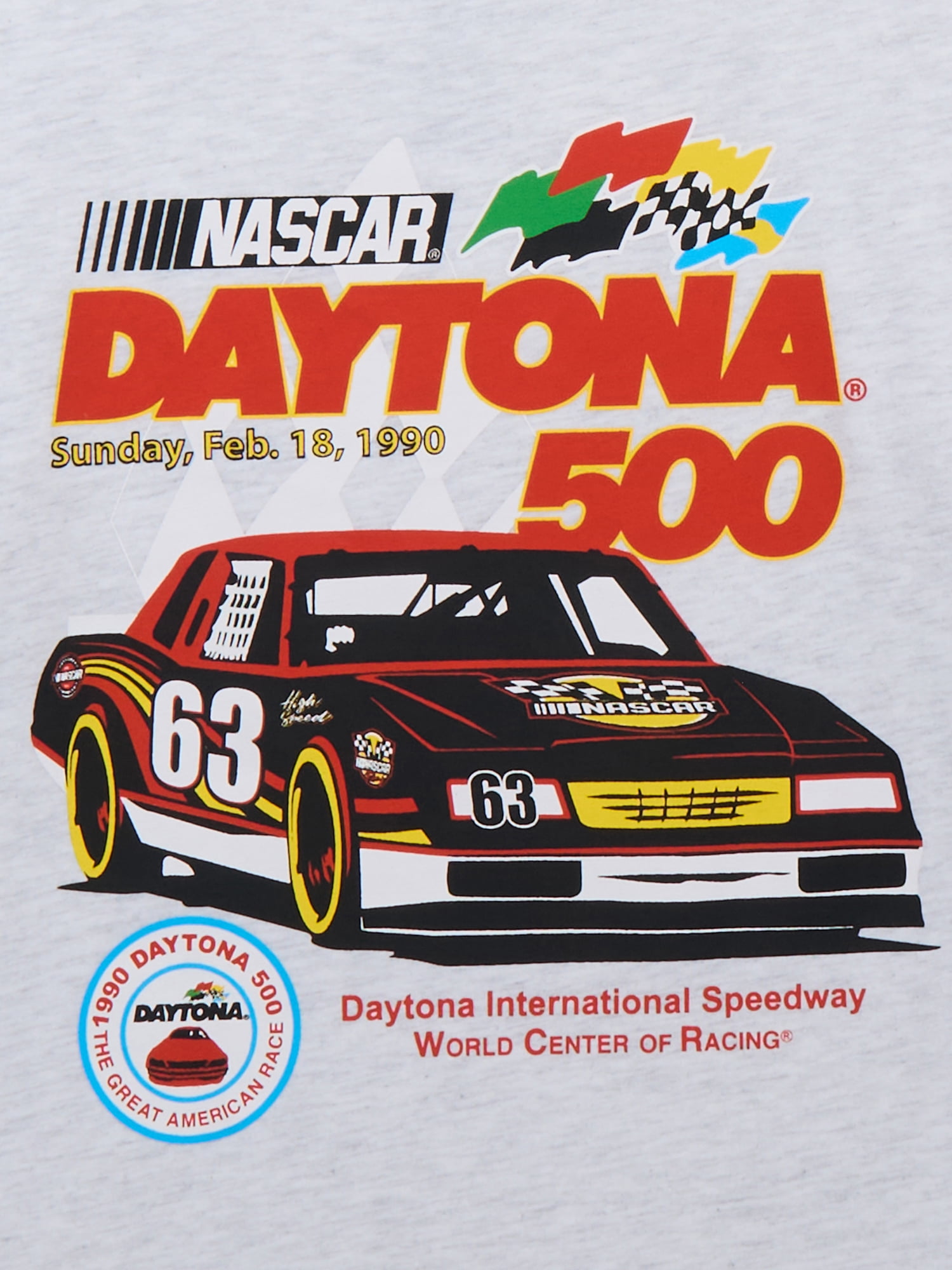 NASCAR Daytona 500 Boys Retro Tee with Short Sleeves, Sizes 4-18