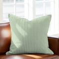 thumbnail image 3 of Pillow Covers 24x24 Inch, Sage Green Striped Linen Pillowcase with Invisible Zipper, Modern Simple Farmhouse Beige Decorative Throw Pillow Covers Cushion Case for Couch Sofa Bed Living Room, 3 of 9