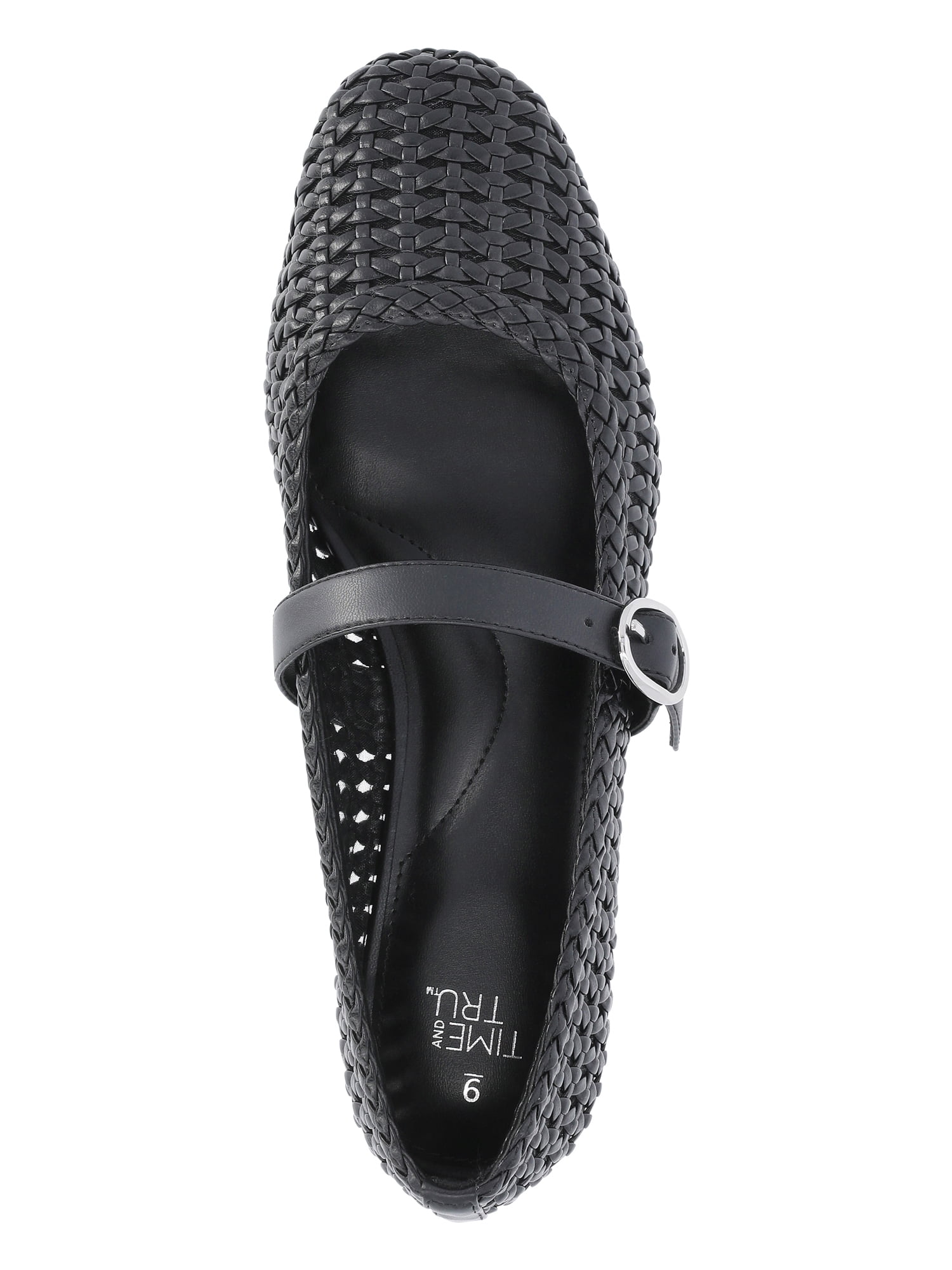 Time and Tru Women's Woven Ballet Flats