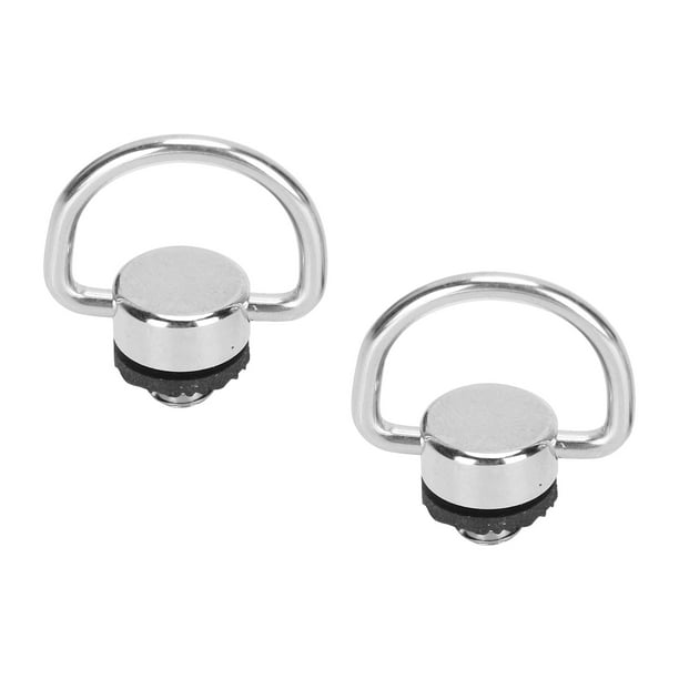 Anillo En D De 1/4 De Pulgada ANGGREK Adaptador De Conexión Para Colgar Tornillo Rosca Transparente Acero Inoxidable