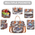 thumbnail image 3 of Elegant Tribal Paisley Lunch Tote – Dual Compartment Leakproof & Perfect for Spring and Summer, 3 of 6