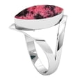 thumbnail image 2 of Natural Rhodonite Women Jewelry 925 Sterling Silver Ring, 2 of 10