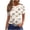 Khaki, variant on Maplenight Cute Summer Tops for Women Crew Neck Graphic Tee Shirts Short Sleeve Casual T-Shirt