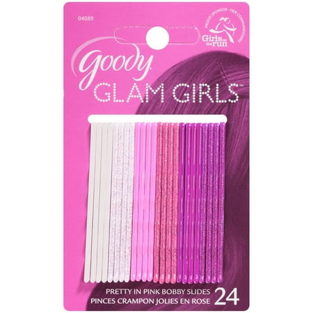 Goody Glam Girls Pretty In Pink Bobby Slides, 24ct