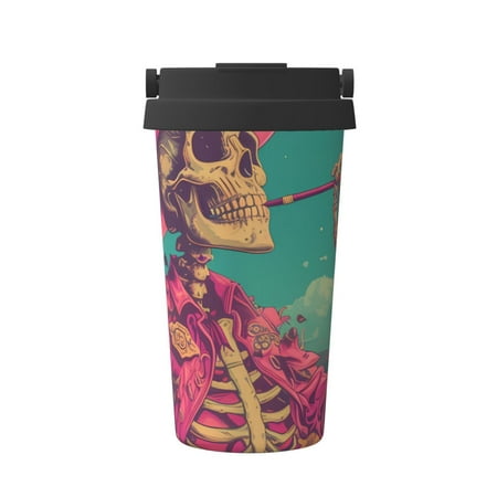 

Junzan Western Desert Skull Cowboy (2) for Stainless Steel Vacuum Insulated Tumbler - Reusable Insulated Cold Brew Iced Coffee Cup Thermos -Gifts for Women Men Him Her