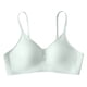 thumbnail image 2 of Gibobby Brasieres para mujer sin varilla Mujeres Casual Color sólido Soporte Sujetador sin Cuello en U Sin anillo de Push Up Ropa interior(Verde,XL), 2 of 4