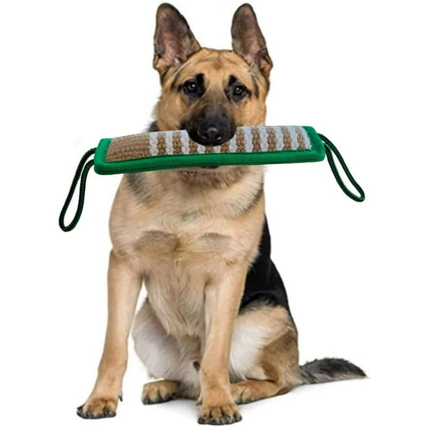 Dog Bite Tug Toy Strong Dog Pull Toy with Tough Jute Interactive Toys for Medium to Large Dogs Jute Bite Toy Best for Tug of War Dog Bite Pillow Dog Toys Dog Bite Sleeves Walmart