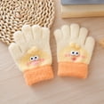 thumbnail image 2 of Splozh Newborn Mittens Girl Kids Winter Gloves for Boys Girls Children Full Fingers Stretchy Warm Mittens for Toddler Beige,3-6 Years, 2 of 7