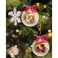 thumbnail image 2 of NOGIS Set of 12, 3.15"/80mm Clear Plastic Christmas Ornaments for Crafts Fillable Flat Disc ,Christmas DIY Transparent Bulbs, Easy to Use to Fill, Durable (Flat), 2 of 7