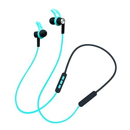 Stay Fit Active Sports Earbuds Around The Neck Headset Superior Sound Passive Noise Cancellation & Enhanced Bass Built-in Mic Hands-Free Headphones Crisp Bass Treble Work Office Gym Workout