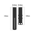 thumbnail image 2 of Correa de silicona para Fitbit Charge 3 y 4 de 22,6 mm, color rosa, 2 of 2