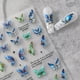 thumbnail image 2 of Pegatina acrílica grabada para uñas, diseño de mariposa verde y azul, deslizadores de transferencia de uñas autoadhesivos, envolturas para manicura, láminas Z0670, 2 of 4