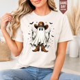 thumbnail image 2 of Cute Western Halloween Shirt, Cowboy Ghost Boots Tee, Country Spooky Cowgirl Top for Women, Western Fall Gift, 2 of 6