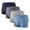 Blue1, variant on Posijego 4 Pack Men's Underwear Breathable Boxer Briefs Quick Dry Athletic Workout Boxers Seamless Underpants