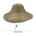 thumbnail image 3 of Strawhat For Outdoor Folded Hat Sunlight Protection Strawhat For Sun And Rain Protection Fishing And Farming Activities, 3 of 8