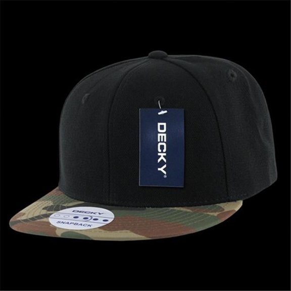 Decky 356-WDL Camo Bill Snapbacks, Woodland