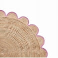thumbnail image 2 of 4x4, 5x5, 6x6,feet Natural Jute Scallop Round Rug, Floor Scalloped Edge Rug Braided Boho Eco Large Circular Handmade Area Rugs, 2 of 5