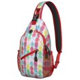 thumbnail image 1 of Exotic Pineapple Print Lightweight Sling Backpack for Travel and Daily Commute, Multi-Layered Storage Crossbody Bag with Tropical Fruit Design for Fashion-Forward Users, 1 of 6