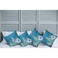 thumbnail image 2 of Ambesonne Ocean Throw Pillow Cover 4 Pack, Mermaid Castle, 18", Turquoise Pale Blue Teal, 2 of 7
