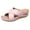 Pink, variant on GERsome Womens Casual Summer Sandals Arch Support Slides Comfort Wedge Shoes Open Toe Slippers Slip On Walking Shoes