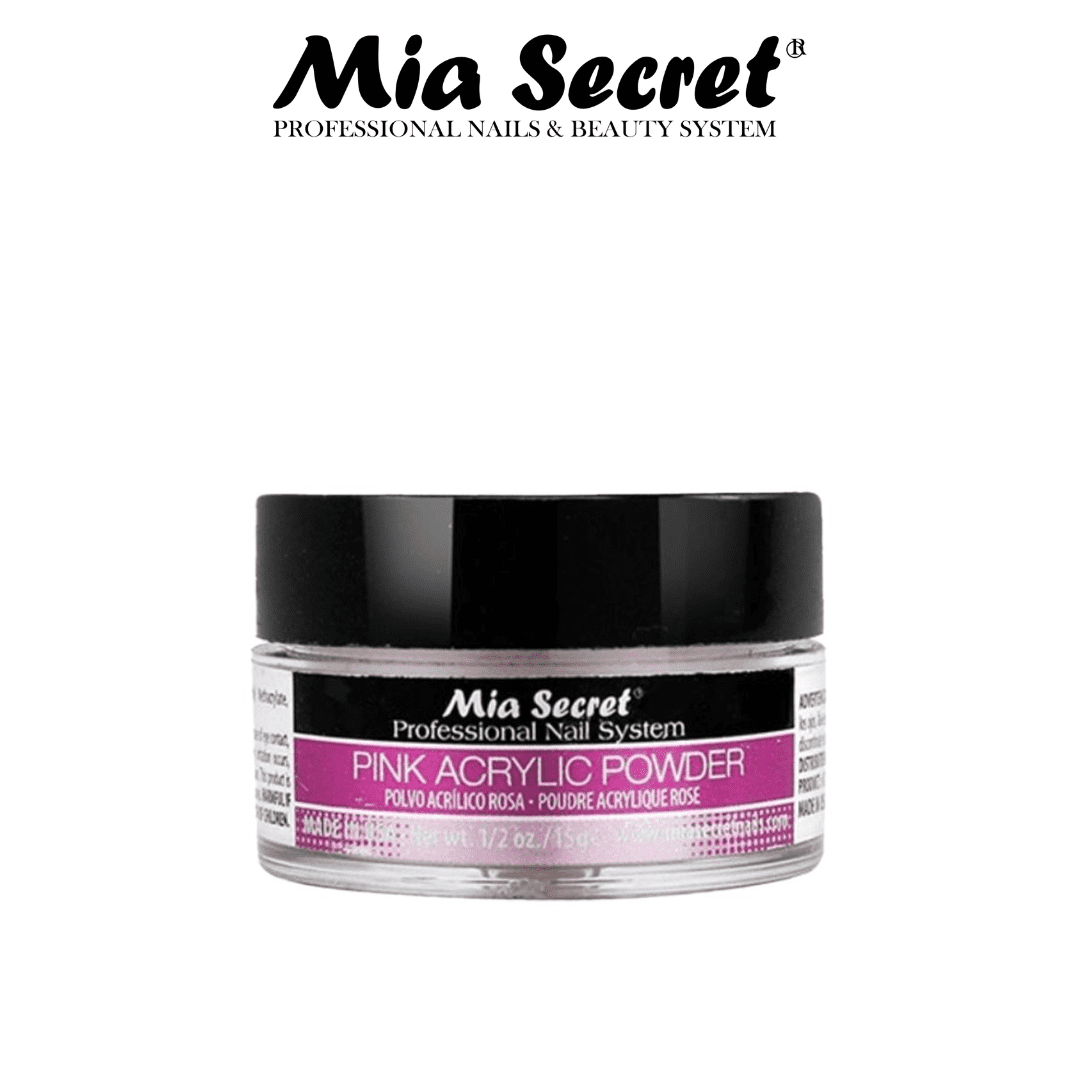 Mia Secret - Liquid Monomer 2oz & Clear Acrylic Powder, Pink Acrylic Powder, White Acrylic Powder- French 3D, Multibalance Natural Pink Acrylic Powder (0.5oz each) - Combo