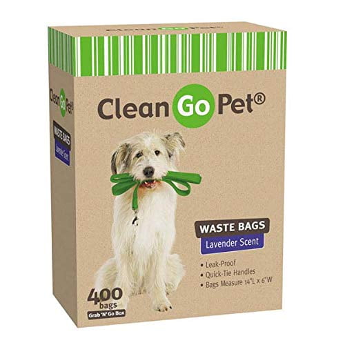 MPP Dog Clean Up Lavender Scent Leak Proof Waste Bag Quick-Tie Handles Choose Count (400 Count)