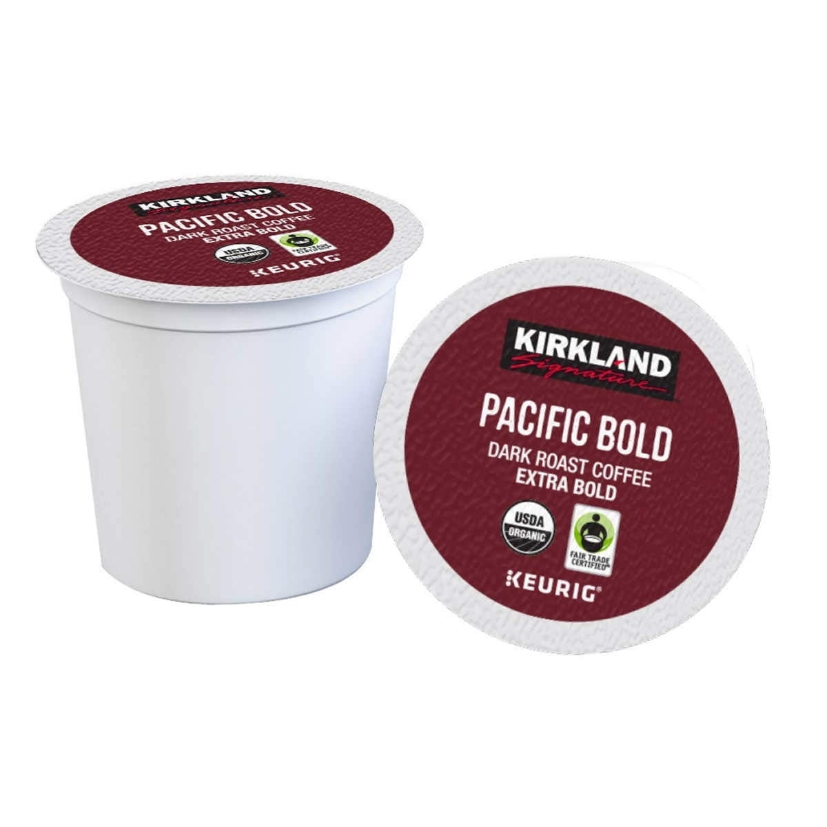 Kirkland Signature Coffee Organic Pacific Bold Recyclable K-Cup Pod, 120 Count