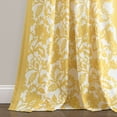 thumbnail image 4 of Lush Decor Emma Textured Jacobean Window Curtain Panels Yellow Single 52X84, 4 of 8