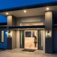 thumbnail image 6 of C Cattleya 2-Pack Matte Black Motion Sensor Dusk to Dawn Outdoor Wall Lights With Clear Glass, 6 of 8