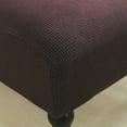 thumbnail image 3 of Moonsaad Stretch Textured Grid Armless Wing Back Chair Slipcover, Spandex Chair Protector Cover Seat Cover, Size: L, 3 of 8