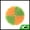 Yellow, Green, variant on Unique Bargains Round Double-sided Bath Brush 1 Pc Yellow, Green
