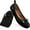 Black, variant on Ecetana Womens Ballet Flats for Women Foldable Flats Round Toe Slip-On Loafer Flat Shoes